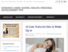Tablet Screenshot of guidance4men.com